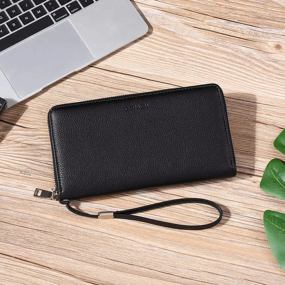 Phone Accessories Ideas - RFID Blocking Leather Wallet Unisex Business