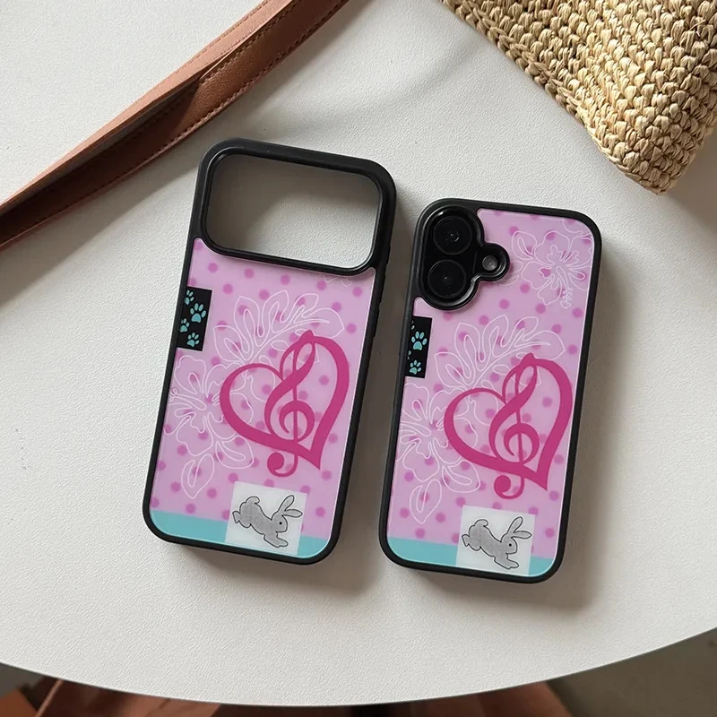 Phone Accessories For Girls - Fashion Cute Girl Pink Rabbit Stickers