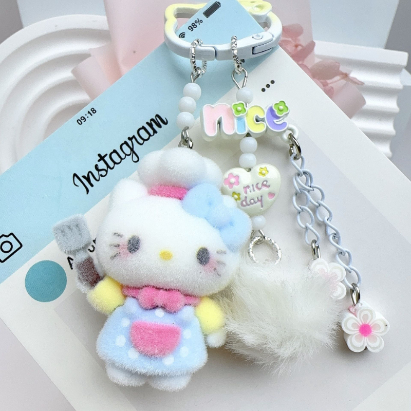 Phone Accessories Brands - Brand-new cartoon flocking 3DChefktCartoon Flocked Hello
