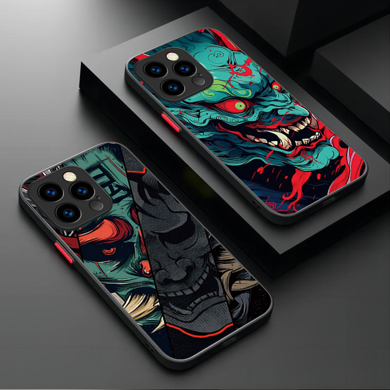 Phone Accessories Iphone - Samurai Hannya Mask Ghost Printing Phone