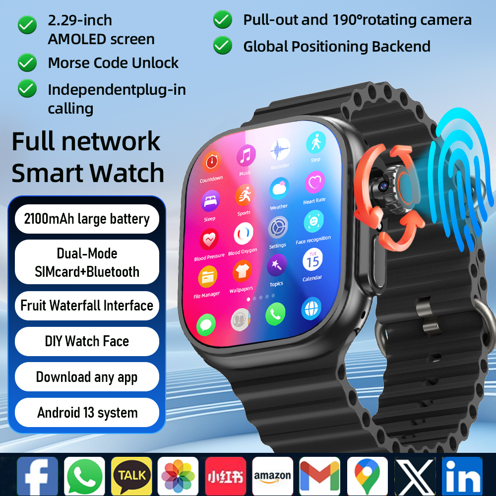 Sim Card Tool - DW200 Smartwatch Men WIFI Touch ID