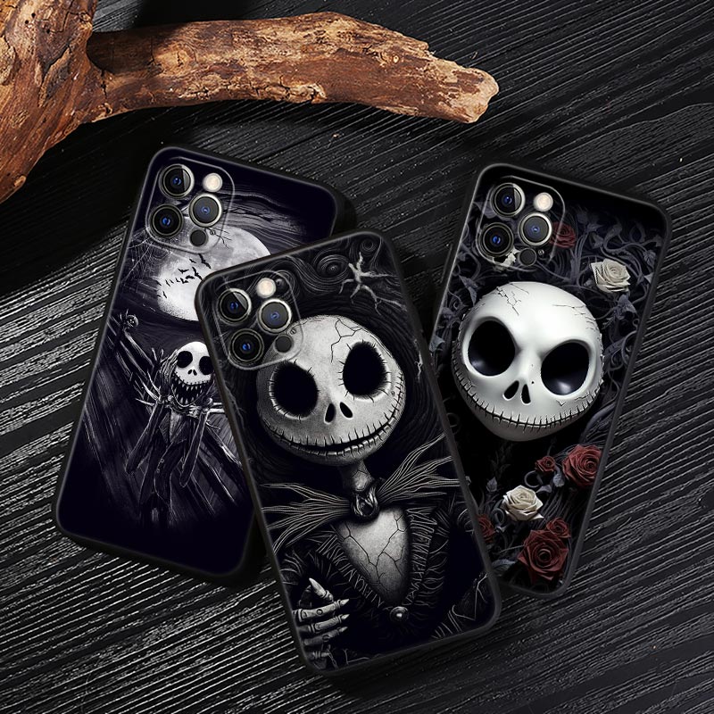Phone Accessories Iphone - Jack Skellington Black Art Disney Case