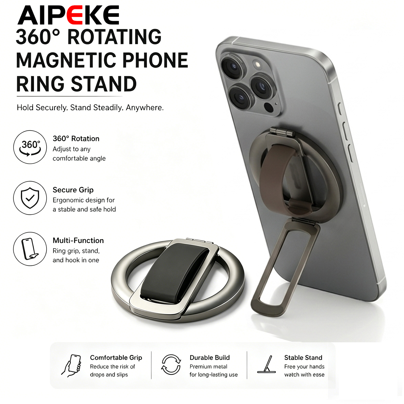 Universal Magnetic Folding Pho – Phone Accessories And Gadgets Bewertung und Preis