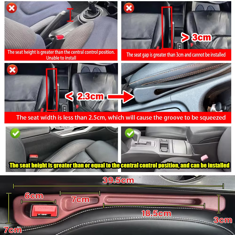 2pcs Car Seat Gap Filler, Dual – Phone Accessories Design Bewertung und Preis