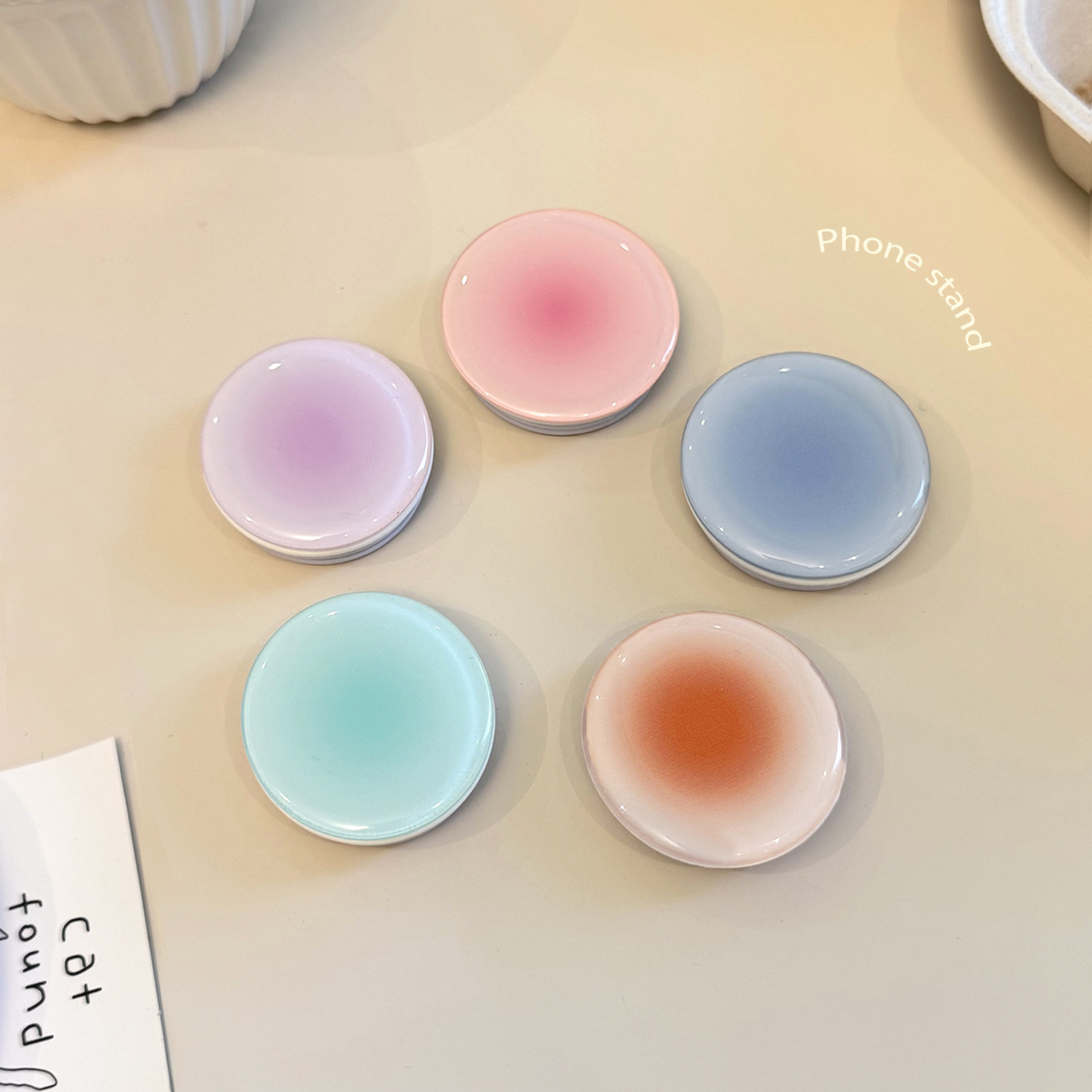 Ins Style Gradient Phone Grip  – Phone Accessories For Girls Bewertung und Preis