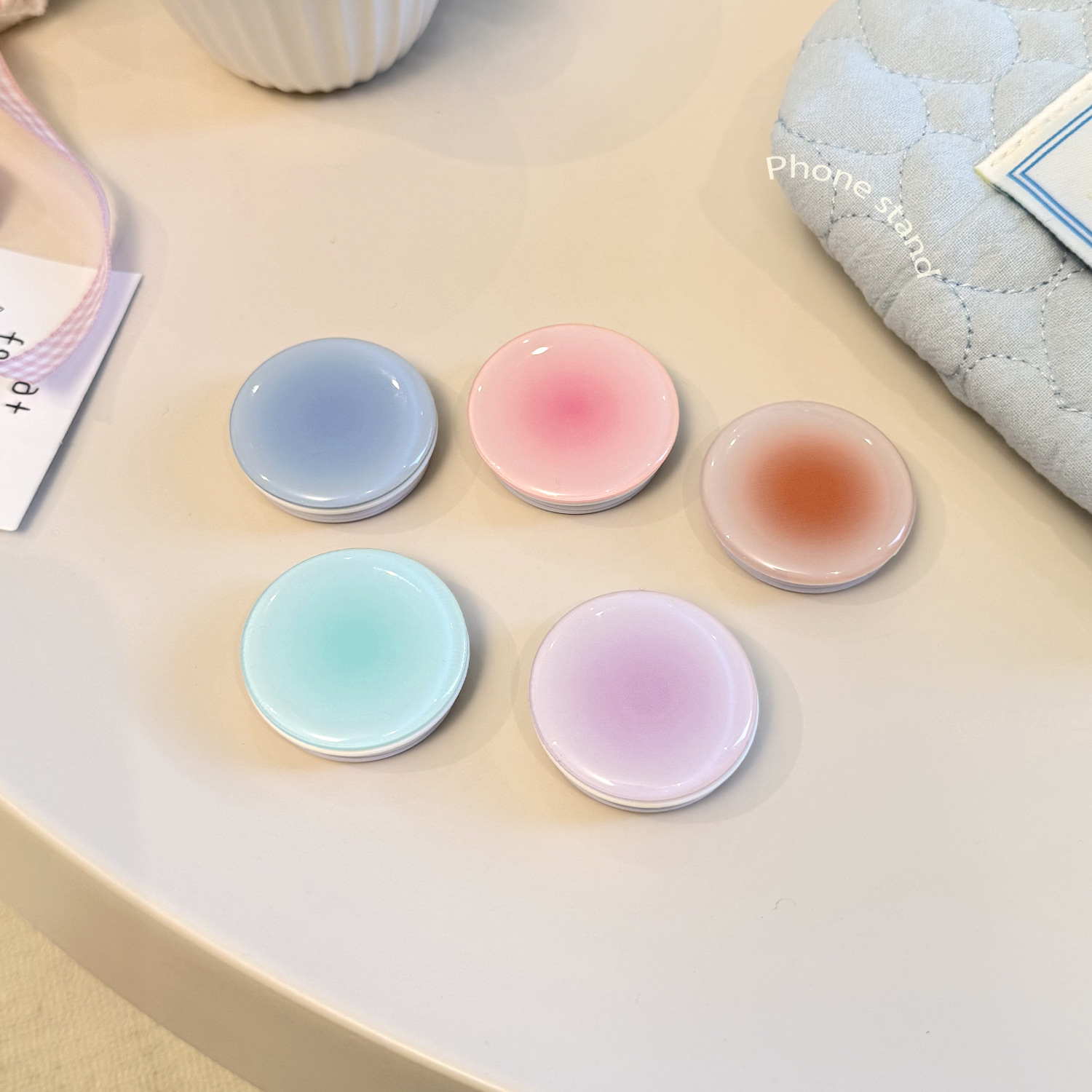 Ins Style Gradient Phone Grip  – Phone Accessories For Girls Bewertung und Preis