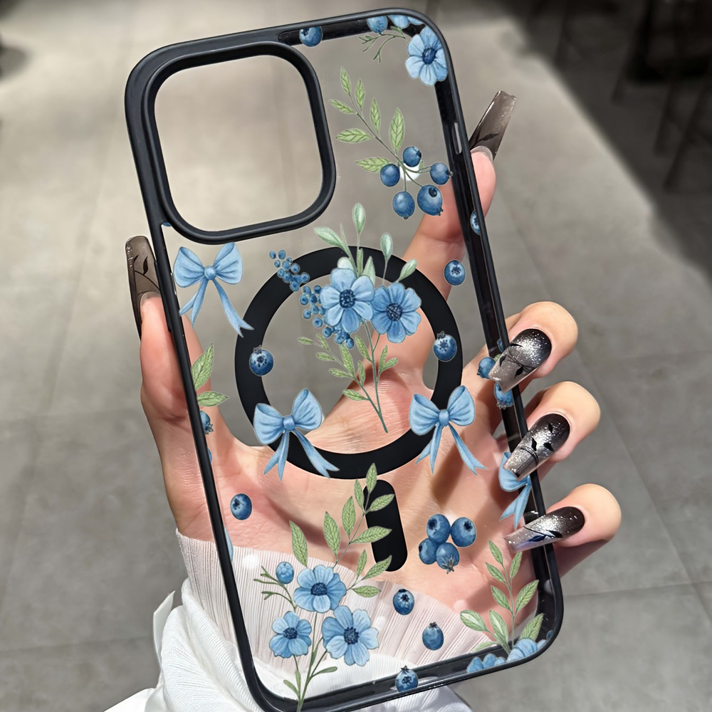 Blueberry Floral Clear Case  F – Phone Accessories Iphone Bewertung und Preis
