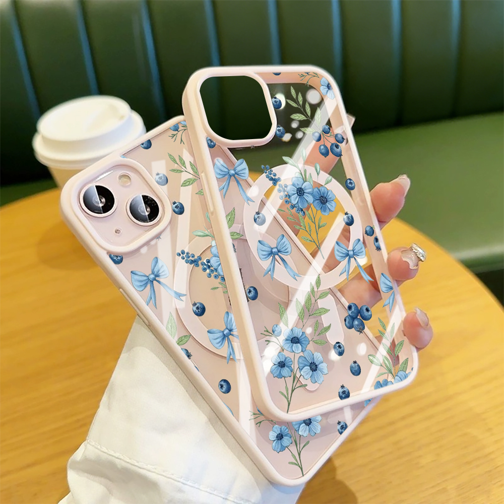 Blueberry Floral Clear Case  F – Phone Accessories Iphone Bewertung und Preis