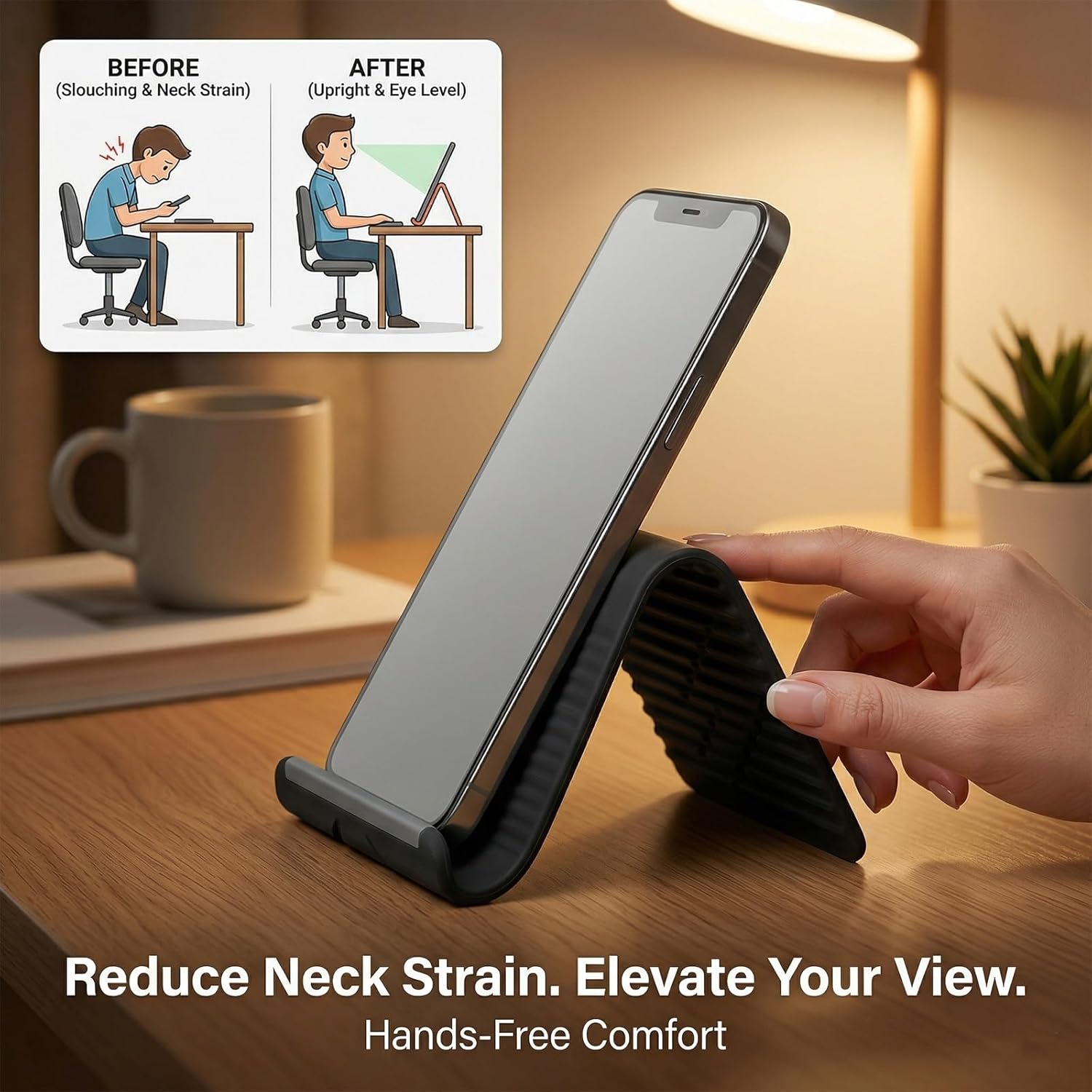 Lazy Portable Phone Stand Sili – Phone Accessories For Travel Bewertung und Preis