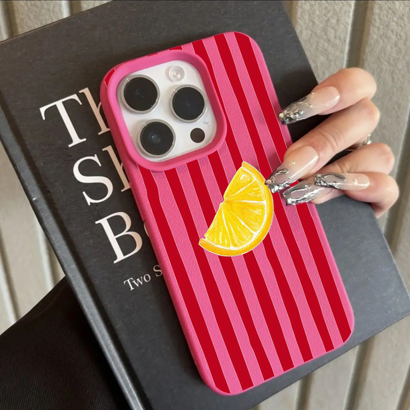 Fashion Lemon Pattern TPU Sili – Phone Accessories Iphone Bewertung und Preis