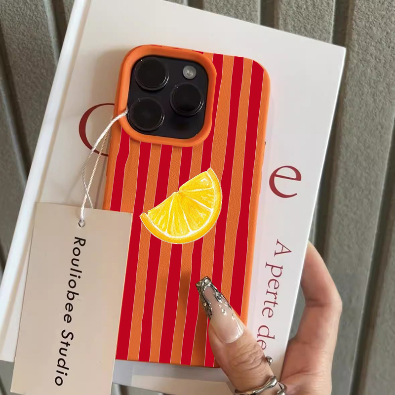 Fashion Lemon Pattern TPU Sili – Phone Accessories Iphone Bewertung und Preis