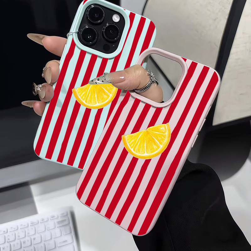 Fashion Lemon Pattern TPU Sili – Phone Accessories Iphone Bewertung und Preis