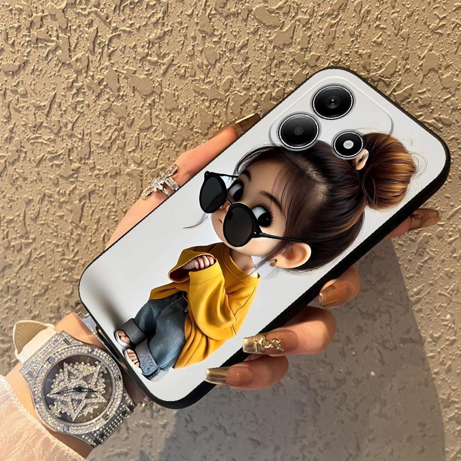 Cartoon Girl Pattern Funda Pho – Phone Accessories For Girls Bewertung und Preis