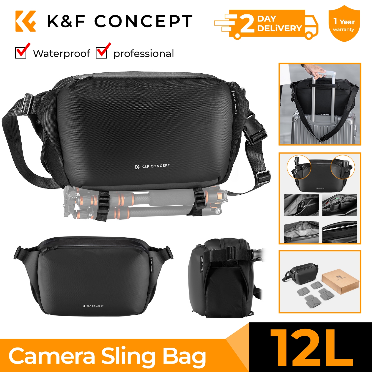 K&F CONCEPT 12L/10L Camera Sli – Phone Accessories For Travel Bewertung und Preis