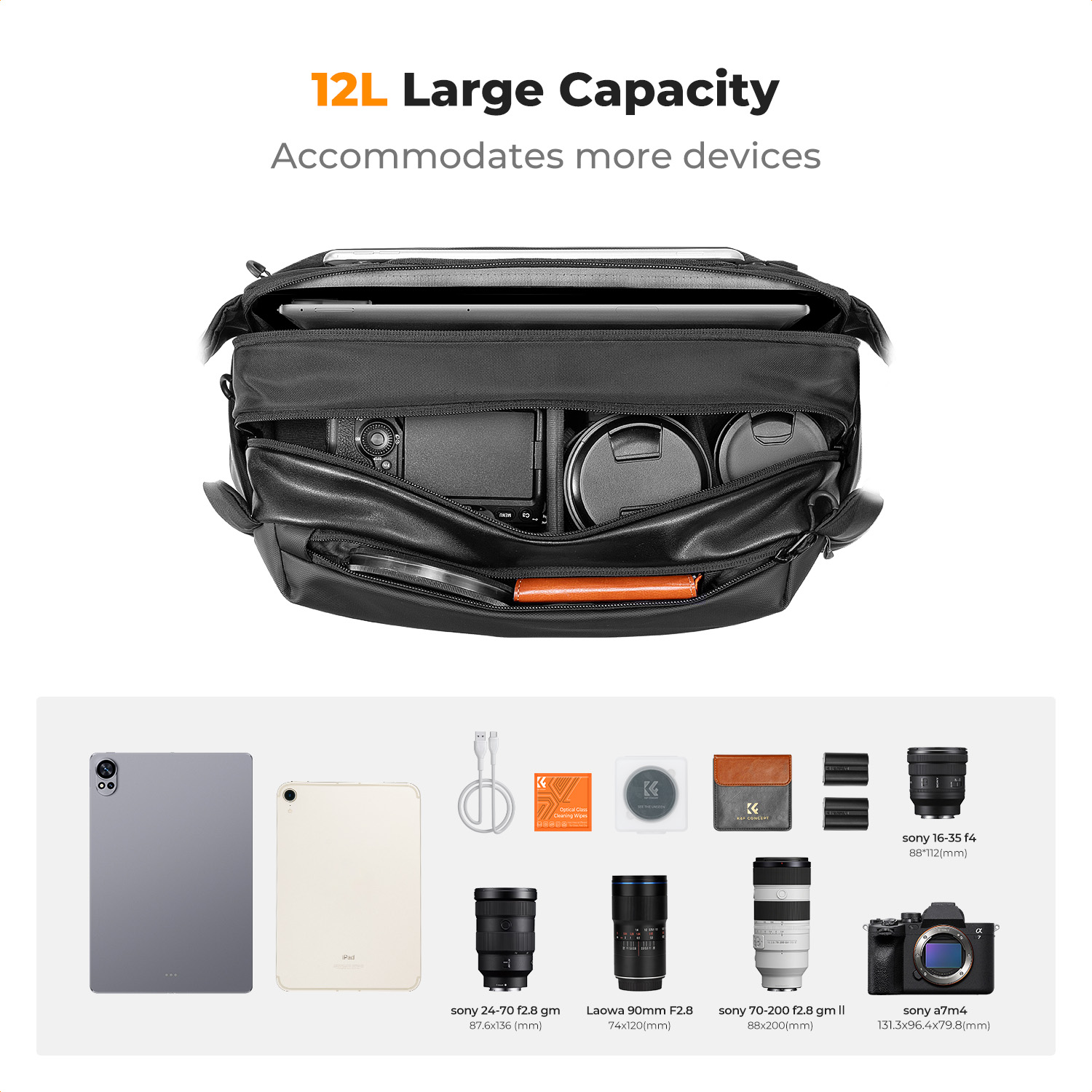 K&F CONCEPT 12L/10L Camera Sli – Phone Accessories For Travel Bewertung und Preis