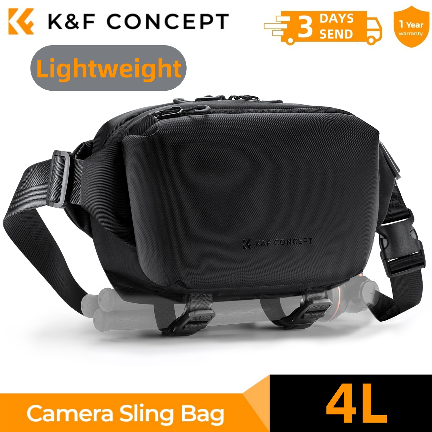 K&F CONCEPT 4L Camera Sling Ba – Phone Accessories For Travel Bewertung und Preis
