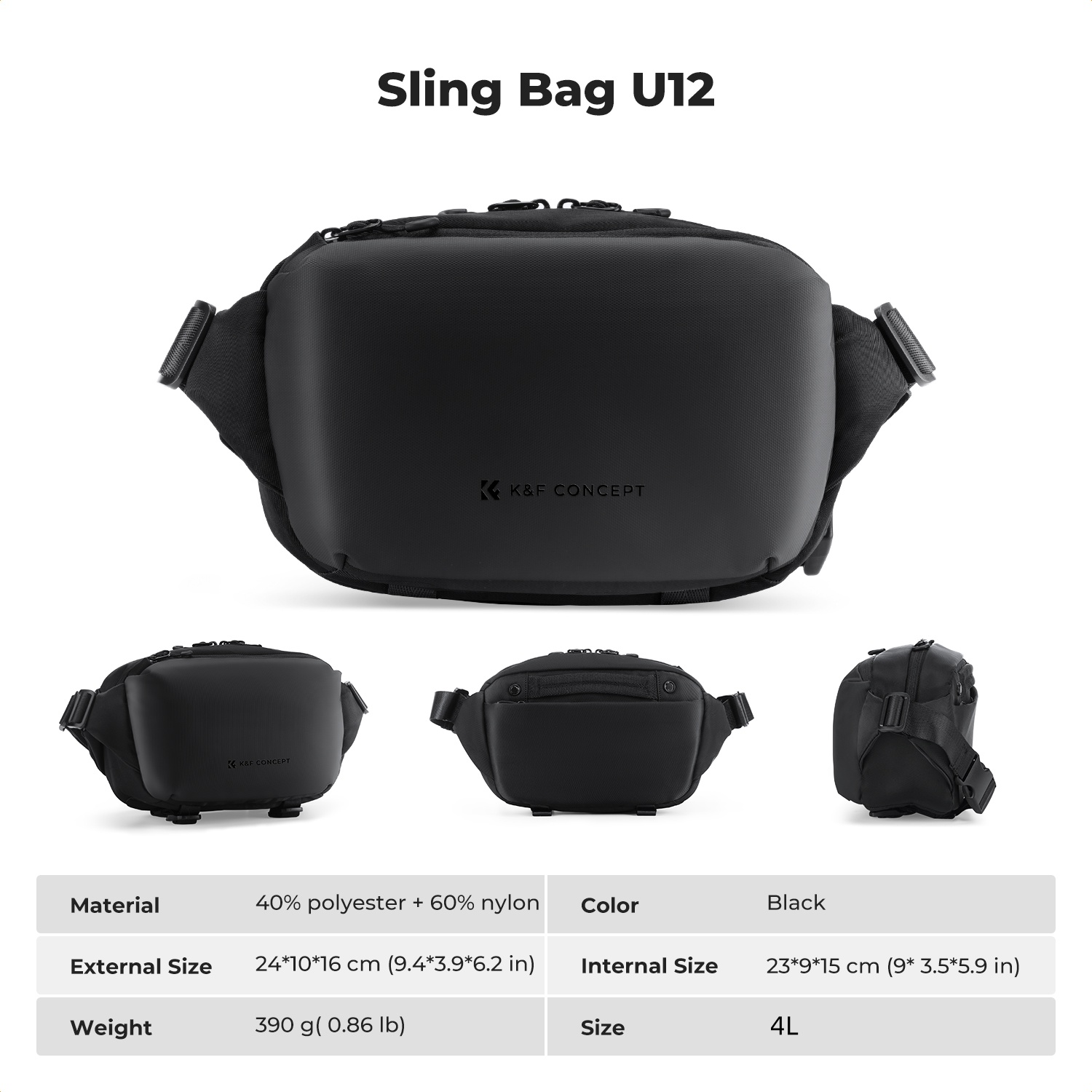 K&F CONCEPT 4L Camera Sling Ba – Phone Accessories For Travel Bewertung und Preis