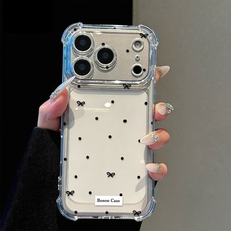 Cute Polka Dot Bow Clear Phone – Phone Accessories Design Bewertung und Preis