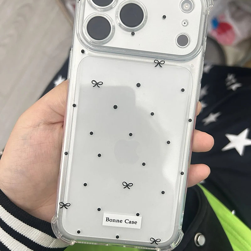 Cute Polka Dot Bow Clear Phone – Phone Accessories Design Bewertung und Preis