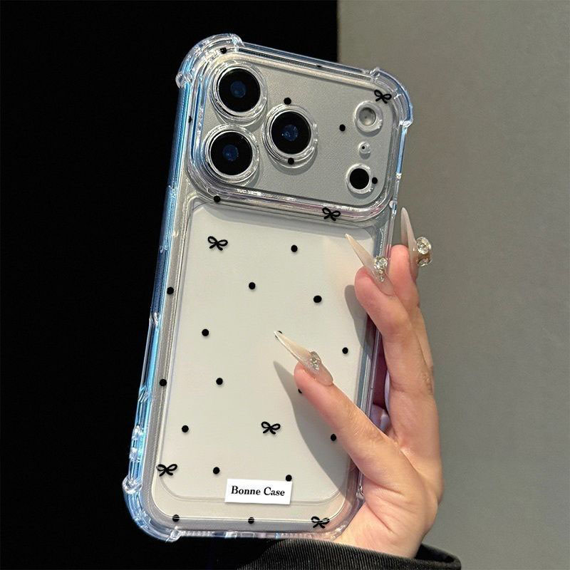 Cute Polka Dot Bow Clear Phone – Phone Accessories Design Bewertung und Preis