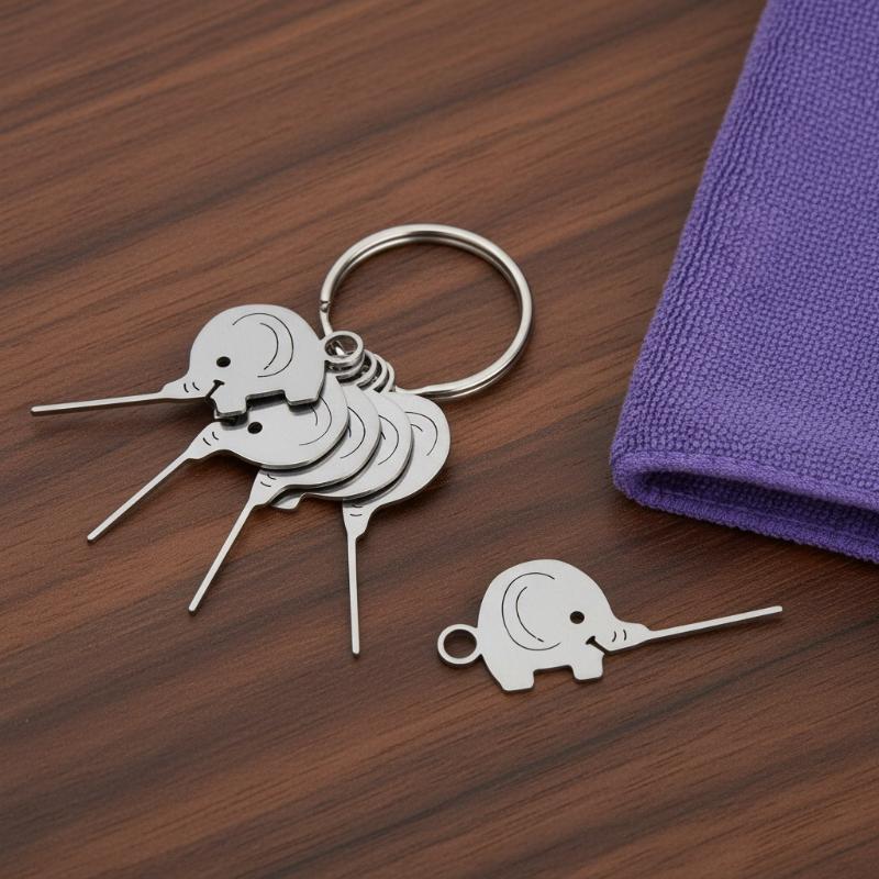 Cute Elephant Shaped Keychain  – Sim Card Tool Bewertung und Preis